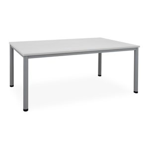 Schreib- & Besprechungstisch (diverse Maße) – G: Weißaluminium (1600 x 800 x 720 mm, Platte Grau)