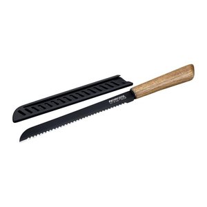 NIROSTA Brotmesser Flow Fair schwarz, Klinge: 20,0 cm, 1 St.