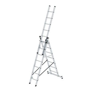 MUNK Vielzweckleiter 11107 silber 3x 7 Sprossen, H: 503,0 cm