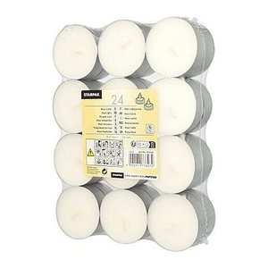 STARPAK Teelichter weiß, 24 St.