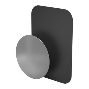 hama Ersatz-Metallplatten für hama KFZ-Halterung Magnet schwarz, Metall, 1 St.