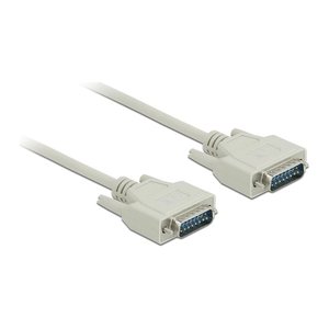 DELOCK Serielles Kabel D-Sub15 Stecker zu Stecker 1 m