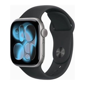 Apple Watch Series 11 42 mm Aluminium (GPS) Sportarmband S/M  schwarz, space gray