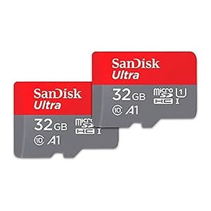 SanDisk Speicherkarten microSDHC Ultra, 32 GB, 2 St.