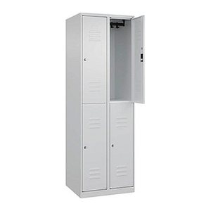 CP Spind Classic Plus lichtgrau 080300-20 S10041, 4 Schließfächer 60,0 x 50,0 x 185,0 cm