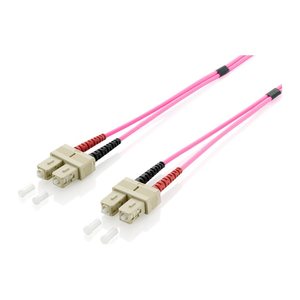 Equip Patchkabel SC->SC 0.50m Multimode Duplex OM4 violett Polybeutel