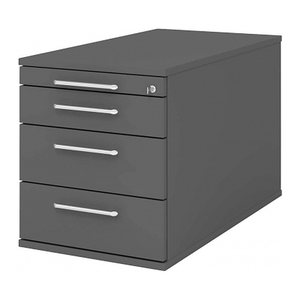 HAMMERBACHER Solid TC30 Rollcontainer grafit 4 Auszüge 42,8 x 80,0 x 51,2 cm