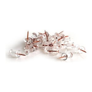 Zeller Pinnnadeln transparent, 25 St.