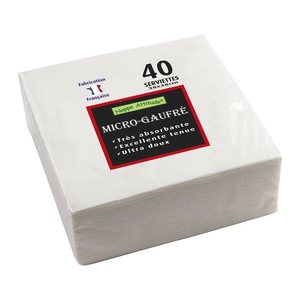 PROnappe Servietten creme 2-lagig 38,0 x 38,0 cm, 40 St.