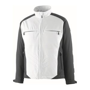 MASCOT® Herren Softshelljacke DRESDEN weiß, anthrazit Größe 4XL