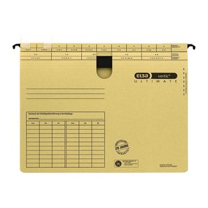 ELBA Hängehefter vertic ULTIMATE Karton naturbraun DIN A4 1x kaufmännische BZ-Heftung, 25 St.