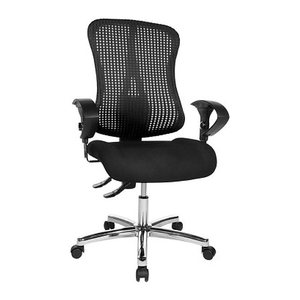 Topstar Bürostuhl Sitness® 90, SITNESSHP BC00 Stoff schwarz, Gestell chrom