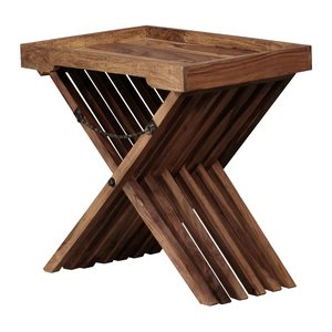 WOHNLING Beistelltisch rechteckig Massivholz sheesham 60,0 x 40,0 x 57,0 cm, 1 St.