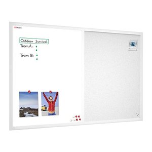 ALLboards Whiteboard-Pinnwand 90,0 x 60,0 cm Textil weiß
