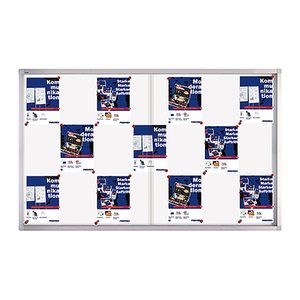 FRANKEN Schaukasten PRO silber 21x DIN A4 161,5 x 4,6 x 99,0 cm, 1 St.