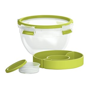emsa Frischhaltedose CLIP & GO 9,5 cm hoch transparent 1,0 l, 1 St.