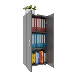 VCM my office Aktenschrank Ulas, 918434 anthrazit 2 Fachböden 49,0 x 34,0 x 108,0 cm