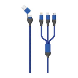 2GO USB/USB-C 3in1 Ladekabel Micro-USB/Lightn/USB-C 120cm bl