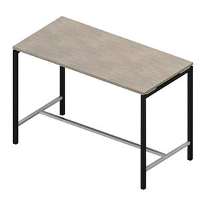 Quadrifoglio Stehtisch Creo beton rechteckig, 4-Fuß-Gestell grau, 160,0 x 80,0 x 107,0 cm