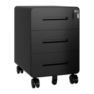 BISLEY EasyRoll Rollcontainer schwarz 3 Auszüge 40,0 x 50,0 x 50,0 cm
