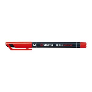 STABILO OHPen universal Folienstifte rot 1,0 mm permanent, 10 St.