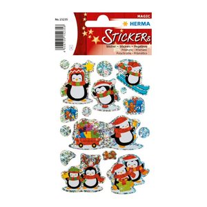 HERMA MAGIC WEIHN. WINTER PINGUINE, PRISMATICF