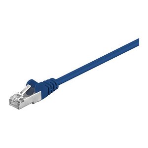 goobay RJ-45 Netzwerkkabel 2,0 m blau bis zu 1,00 Gbit/Sek. bis zu 100 MHz, 1 St.