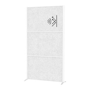 MAUL Akustik-Trennwand MAULconnecto Uplight 9662002, hellgrau 100,0 x 182,0 cm, 1 St.