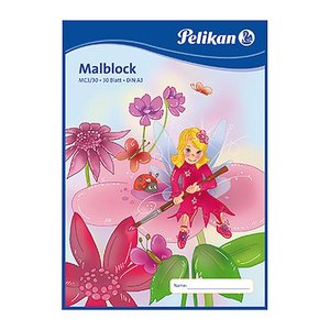 Pelikan Malblock A3 70g/m 30 Bl. MC3/30 chlorfrei wei
