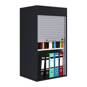 VCM my office Aktos L Rollladenschrank schwarz 1 Fachboden 50,0 x 40,0 x 93,0 cm