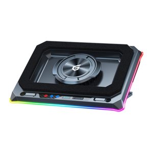 CONCEPTRONIC USB-C Laptop-Kühlpad + Handyhalter, RGB, 12V