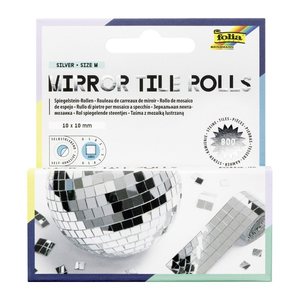 folia Mosaiksteine silber MIRROR TILE ROLLS M, 2 St.