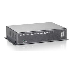 LevelOne PoE High-Power Splitter RJ45 100Mbps 30W schwarz