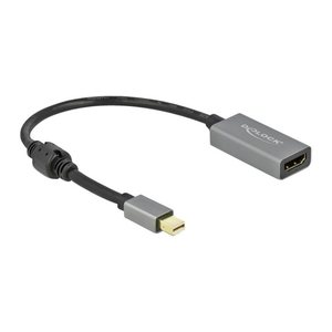 DELOCK Aktiver mini DisplayPort 1.4 zu HDMI Adapter 4K 60 Hz
