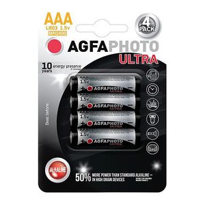 AgfaPhoto Batterie Alkaline Ultra -AAA LR03 Micro 4St.