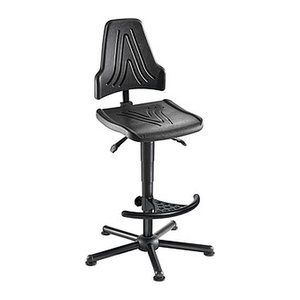 meychair XXL Arbeitsdrehstuhl W19-25-H-PU-FS3 schwarz