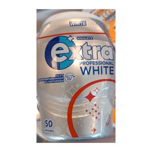 extra® PROFESSIONAL WHITE  Kaugummis 50 Dragees, 1 St.
