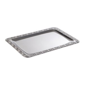 APS Servierplatte SCHÖNER ESSEN silber 35,0 x 24,0 cm, 1 St.
