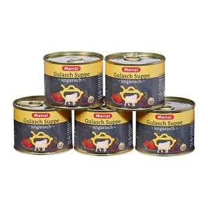Menzi ungarische Gulasch Suppe Eintopf 5x 200,0 ml, 5 St.