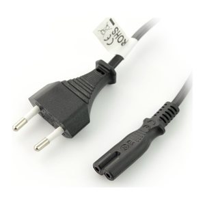 LANBERG Netzkabel CEE 7/16->IEC 320 C7 EURO (RADIO) 1,8m sw