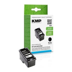 KMP H25 schwarz Druckerpatrone kompatibel zu HP 339 (C8767E)