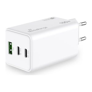 MediaRange MRMA123 GaN-Ladeadapter weiß, 100,0 Watt