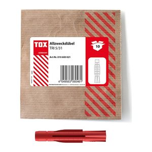 TOX TRI 5/31 010600021 Universaldübel Ø 5 mm x 31 mm, 10 St.