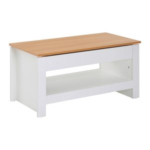 WOHNLING Couchtisch rechteckig Spanplatte weiß 85,0 x 47,0 x 45,0 cm, 1 St.