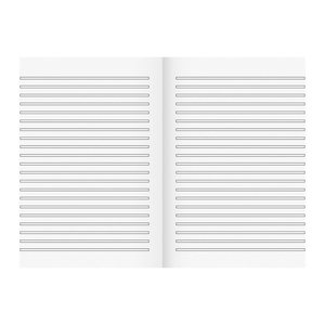 BRUNNEN Schulheft Vivendi Lineatur 3 liniert DIN A4 ohne Rand, 16 Blatt, 1 St.