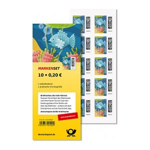 Deutsche Post 0,20 € Briefmarken "Zackenbarsch" selbstklebend, 10 St.