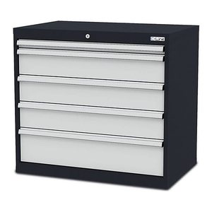 Simplaflex® Systemeinrichter C-Line Schubladenschrank anthrazit 5 Schubladen 90,0 x 57,5 x 82,0 cm, 1 St.