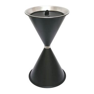 SZ Metall 29715 Standaschenbecher schwarz, 1 St.