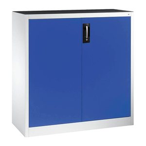 CP Stahlschrank 8531-000 S10148 lichtgrau, enzianblau 2 Fachböden 120,0 x 50,0 x 120,0 cm, aufgebaut, 1 St.