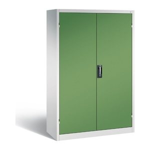 CP Stahlschrank 8931-052 S10281 lichtgrau, rededagrün 4 Fachböden 120,0 x 50,0 x 195,0 cm, aufgebaut, 1 St.